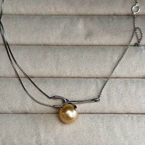 Golden South Sea Cultured Pearl Pendant 13–14mm